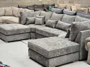 Belgravia U-Shape Sofa - Platinum Alaska Fabric