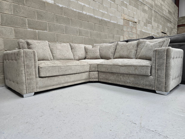 2c2 Monaco Corner 5 Seater Full Back Cushions (Alaska Truffle Color)