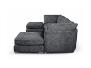 Brixton U shape Corner Sofa Chenille Charcoal Grey