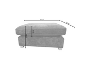 Carnaby Small U Shape Cream Sofa Fabric