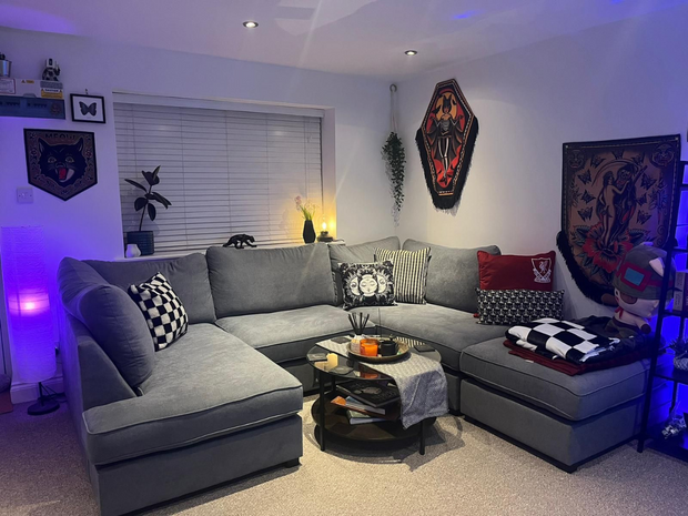 Carnaby Small U Shape Sofa Fabric Grey