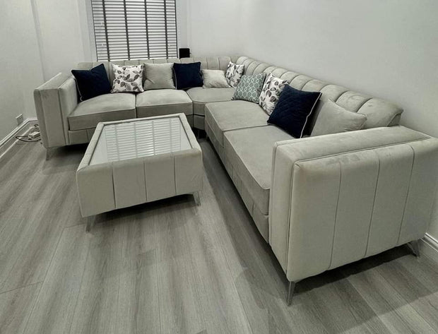 2C2 LAYLA SOFA ( ICE PLUSH VELVET)