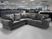 Verona  Corner Sofa - Grey Kensington Fabric
