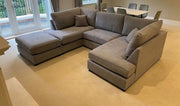 Carnaby Small U Shape Sofa with Footstool [ mink naples ]