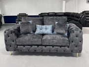 3+2 Ashton Chesterfield Sofa - Shakespeare Lead Fabric