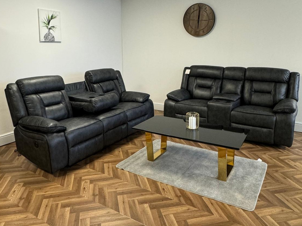 Nova 3+2 Electric Recliner Sofa Set Leather Recliner Sofa Recliner Sofa with Storage