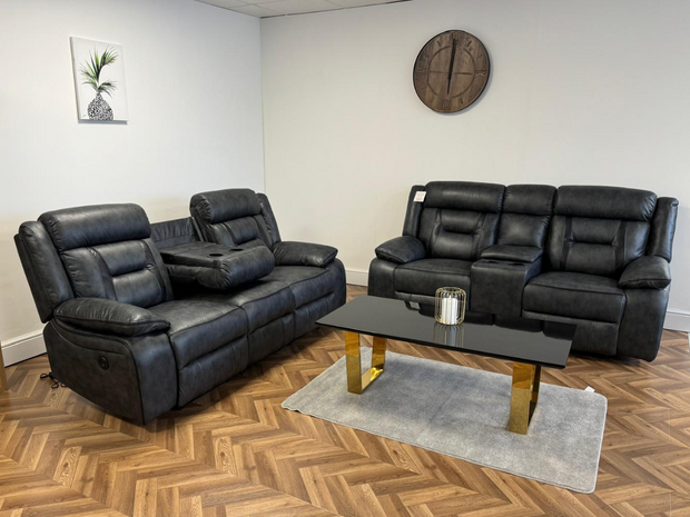 Nova 3+2 Electric Recliner Sofa Set Leather Recliner Sofa Recliner Sofa with Storage