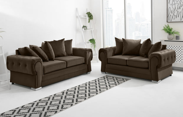 Verona Plush 3+2 Scatterback