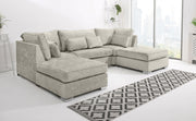 Lux Chenile U Shape Fullback + Extra Cushions