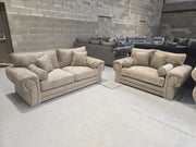 3+2 Verona Sofa – Mink Alaska Fabric