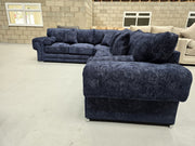 Verona Corner Sofa - Midnight Alaska Fabric | sofa hub