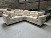 Boston Corner Sofa -  Cream Boucle Fabric