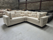 Boston Corner Sofa -  Cream Boucle Fabric