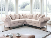 Windsor Large Corner Sofa Cream Aston Fabric
