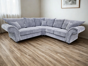 Windsor Large Corner Sofa Grey Aston Fabric
