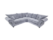 Windsor Large Corner Sofa Grey Aston Fabric