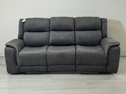 Hannan 3+2 Electric Recliner Sofa Set in Grey Micro Fabric